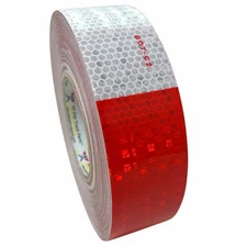 Premium 4 Year Life Conspicuity Tape DOT-C2 Reflective Trailer Red White 2”x150’