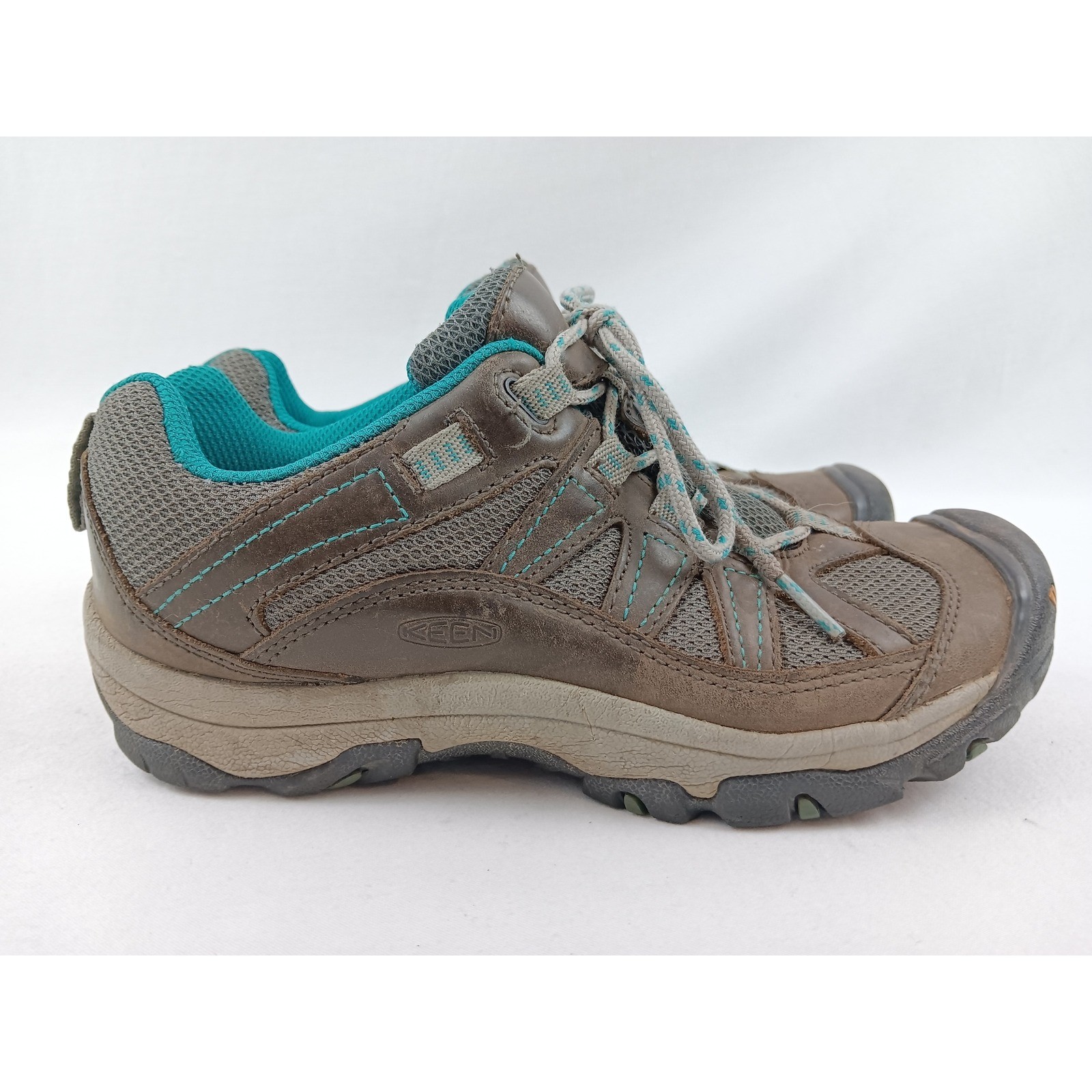 Scarpe da donna Keen Palisades impermeabili escursionismo trail passeggio marrone turchese 7