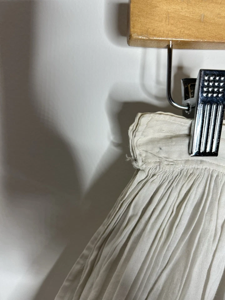 Antique Skirt Women’s White Lace Maxi Victorian Casual Handmade Ruffle - Image 4 of 4