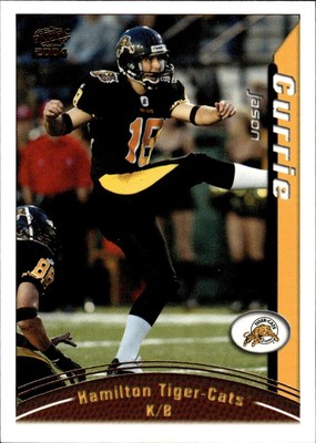 2004 Pacific CFL #41 Jason Currie Hamilton Tiger-Cats