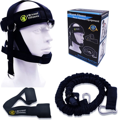 Neck Harness Head - Weight Lifting with Resistance Tube Bands - Door Anchor Set