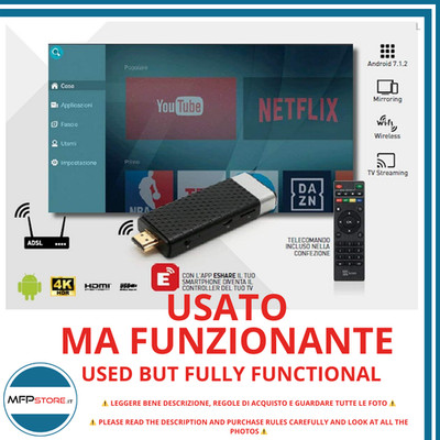 Telesystem Ipbox Ts Up 4K Stealth Smart Box Android UHD - Gebraucht Aber -lok