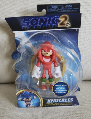 In Box Jakks Pacific Sonic 2 Knuckles Articulated Action Figure Toy 2022 4''
