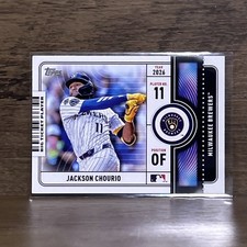 2026 Topps Series 1 Big Ticket Player Jackson Chourio BTP-12 Brewers
