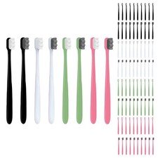 Extra Soft Toothbrush for Sensitive Gums, Micro-Nano Manual Toothbrush with 2...