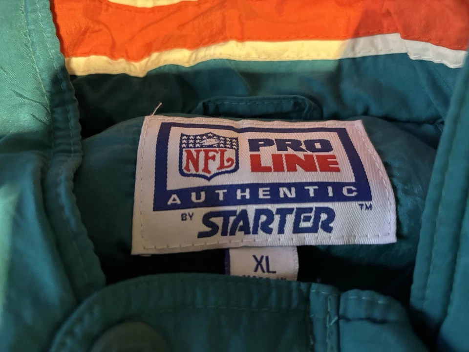 Chaqueta De Colección Miami Dolphins Starter Pro con Capucha Extraíble Talla XL Foto 3 de 4