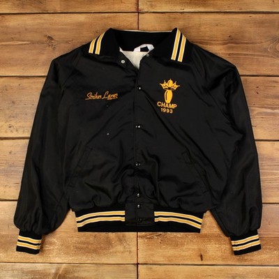 Vintage Art Flo Bomberjacke 2XL 90er Bowling schwarz