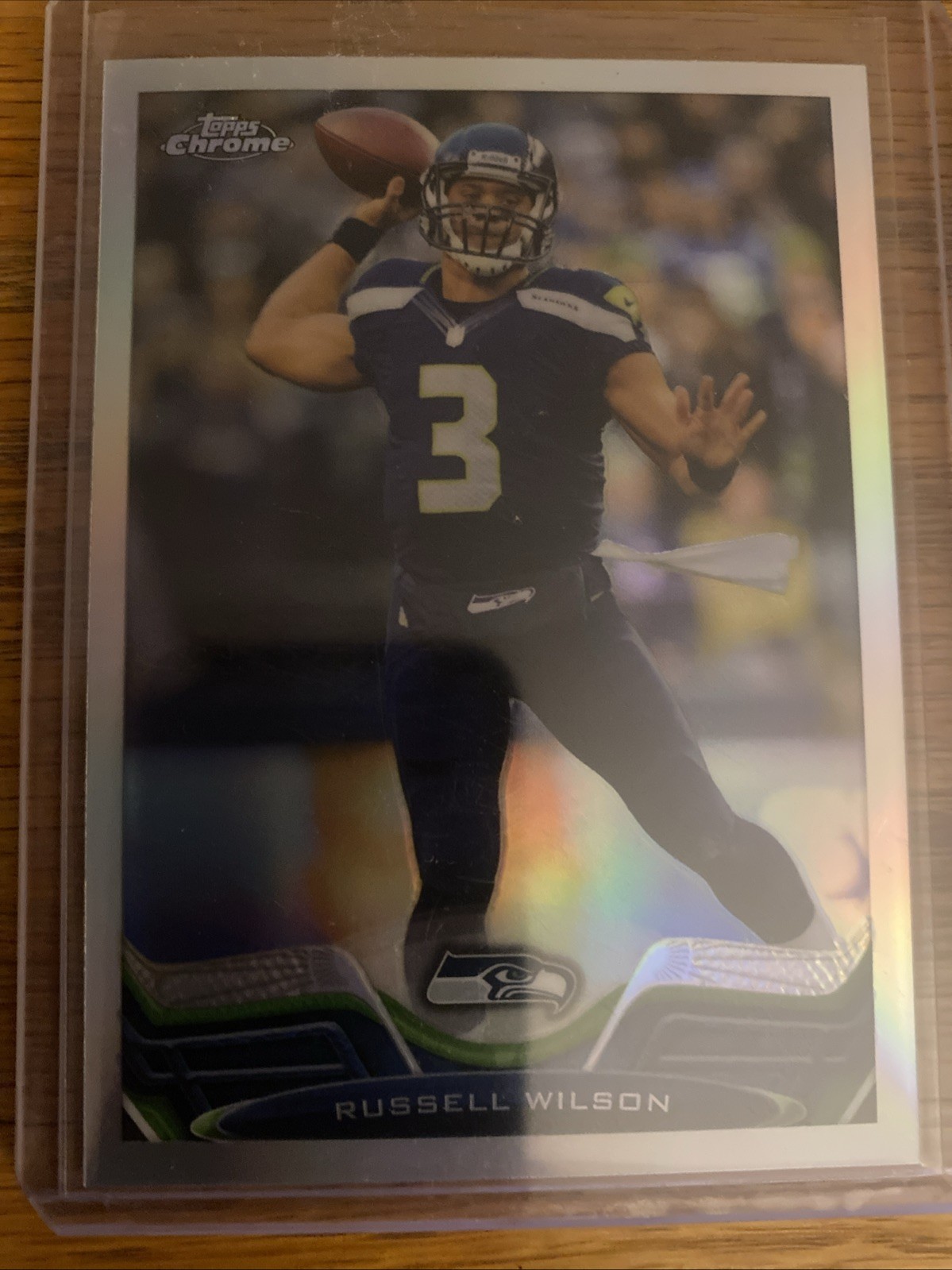 2013 Topps Chrome Football Refractor Russell Wilson #175 Seahawks