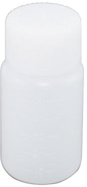 Пластиковая бутылка для хранения с широким горлышком объемом 50 мл | Прочный полиэтилен высокой плотности с измерением