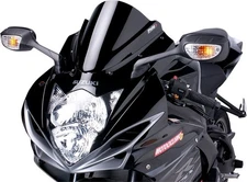 Puig 3mm Z Racing Windscreen Black #5605N for Suzuki GSX-R600/GSX-R750 2011-2026