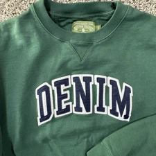 DENIM TEARS Cotton African Diaspora Goods XL Green Sport Crewneck Sweatshirt