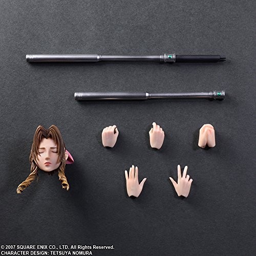 PLAY ARTS Kai CRISIS CORE FINAL FANTASY VII Aerith Painted Action Figure Japan - Picture 5 of 5