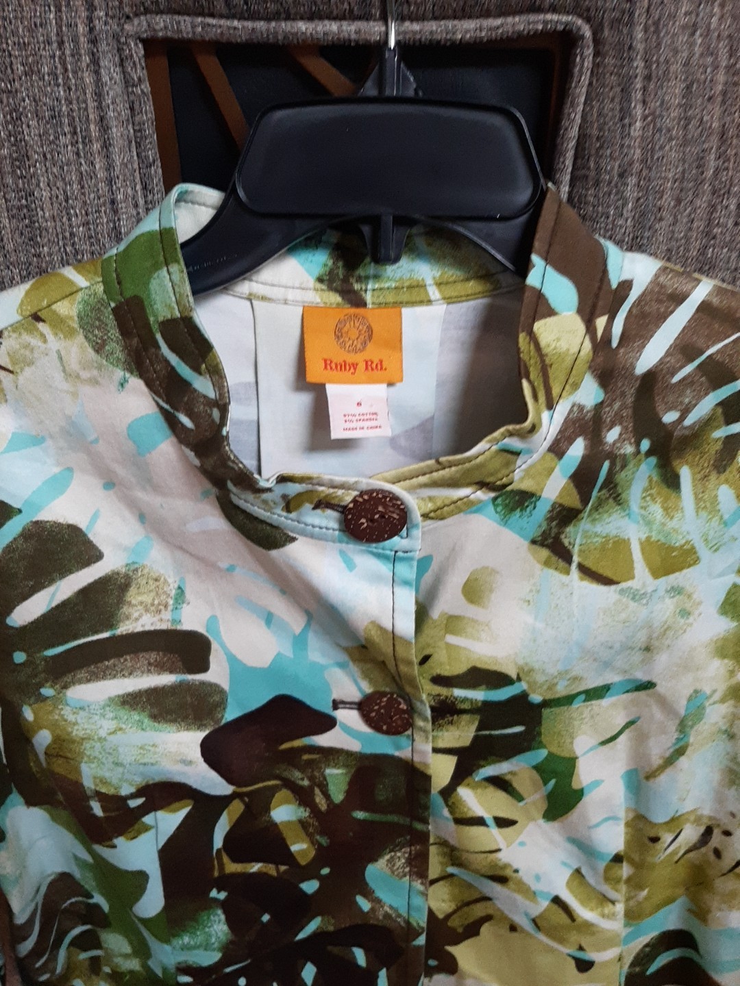 Ruby Rd. 2 Button Round Neck 3/4 Sleeve Loose Fit… - image 2