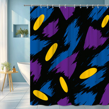 Vibrant Abstract Shower Curtain - Colorful Design for Modern Bathrooms