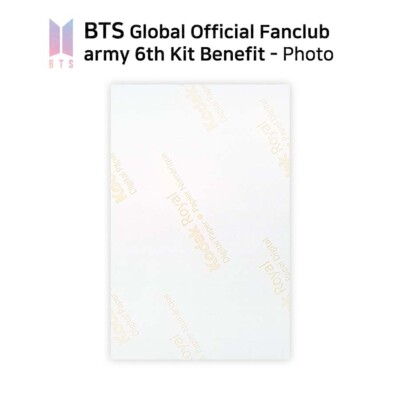 BTS Global Official Fan Club ARMY 6th Kit Benefit Photo K-POP KPOP