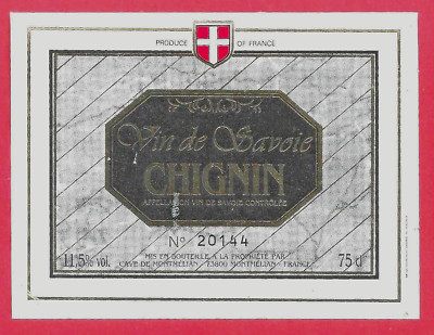 107-03 Weinetikett SAVOIE CHIGNIN Eigentum von CAVE DE MONTMÉLIAN 73800