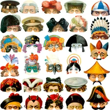 PARTY MASKS Photo Props Costume Accessory Birthday Christmas Picture Game Gift