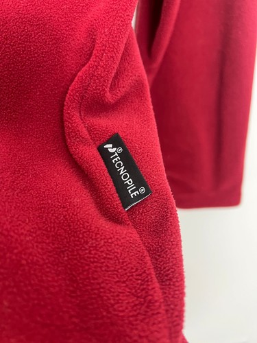 Jack Wolfskin 1/4 Zip Tecnopile Fleece Red Outdoors Walking Hiking Medium M - Picture 6 of 7