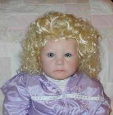 Bell MELANIE Doll Wig SIZE 13/14 LIGHT BLONDE Full Head of Loose Curls NNT