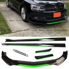 Front Bumper Lip 86" Side Skirt Rear Bumper Lip Black Green for Volkswagen CC