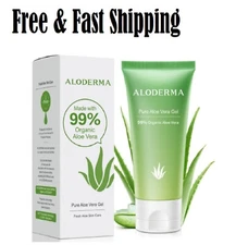 Aloderma 99% Organic Aloe Vera Gel Made within 12 Hours of Harvest Face & Body