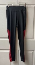 Badger Sport womens Medium Black Red Running Pants Jogging Athleisure Skinny EUC