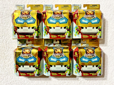 TREASURE X ROBOTS GOLD MINI ROBOTS LOT OF 6  **NEW**