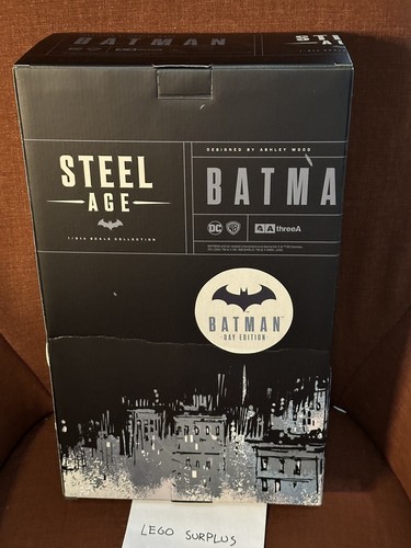 3A ThreeA Ashley Wood STEEL AGE BATMAN DAY EDITION 1/6 Scale Action Figure MIB - Picture 2 of 6