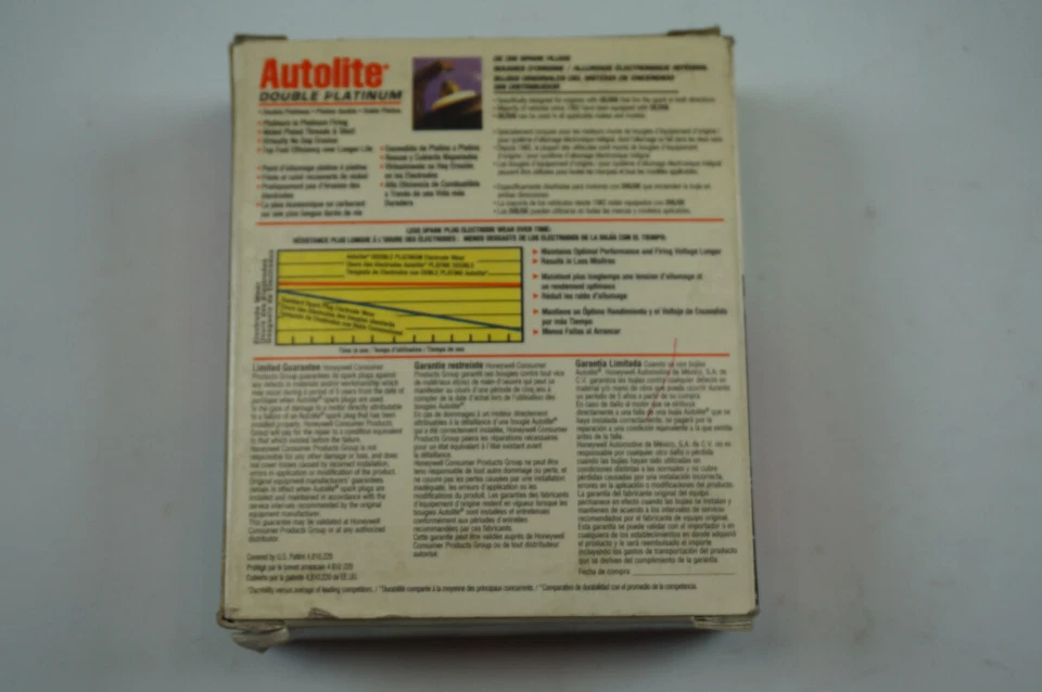Bujía Autolite Doble Platino APP646 Paquete de 4 NOS Foto 4 de 4