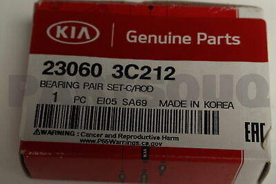 230603C212 Genuine Hyundai / KIA BEARING PAIR SET-C/ROD | eBay 230603C212 Genuine Hyundai / KIA BEARING PAIR SET-C/ROD | eBay