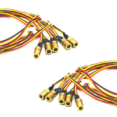 10pcs 980nm 30mW Infrared IR Dot Laser Diode Module 5V with TTL 0-15KHz 8x13mm