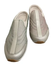 EASY SPIRIT Travel Time Sneaker Clog Women's 11 Tan Multicolor  Bling Slip On