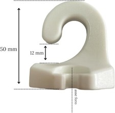 Ganci Per Tende Da Sole Esterno - 1 Coppia Nera, Con Viti - Adatti A Tutti I Profili Tempotest PVC