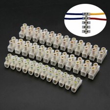 3x 12 Way Barrier Screw Terminal Block Wire C...