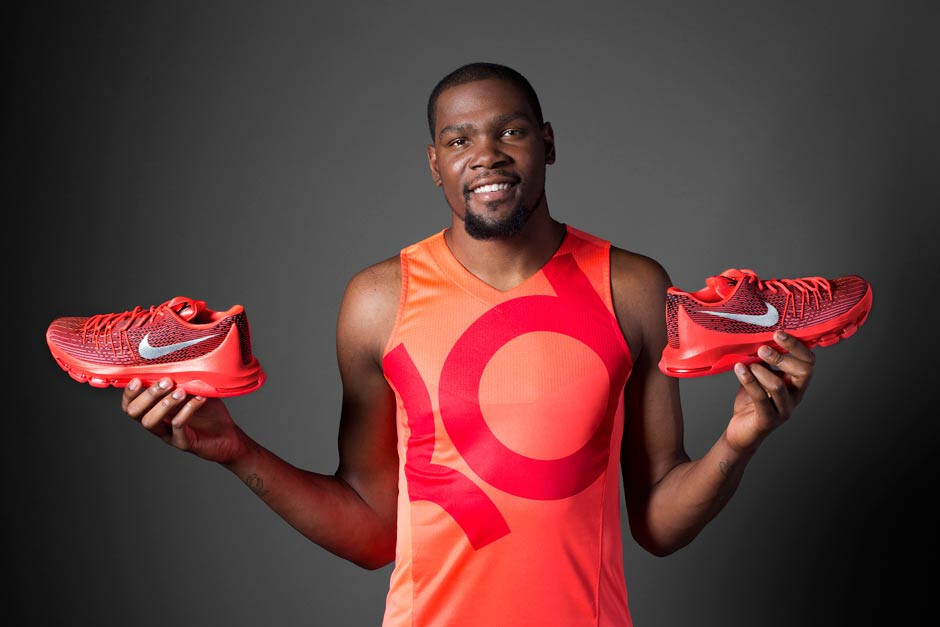NIKE KD 8 Sz 10.5 CRIMSON RED zoom elite 3 4 6 7 9 10 11 12 13 14