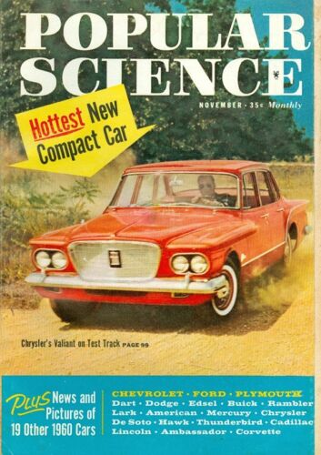 1959 Popular Science Magazine : voiture compacte neuve Chrysler Valiant - Photo 1 sur 1