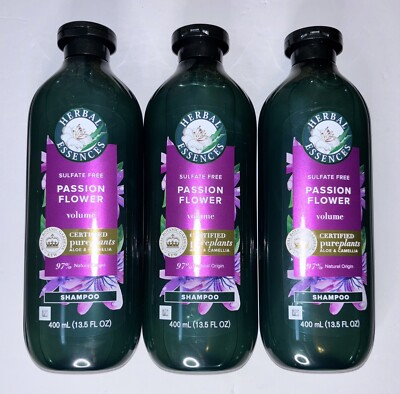 Herbal essences Passion Flower & Grapefruit Volumizing Shampoo 13.5floz Lot Of 3
