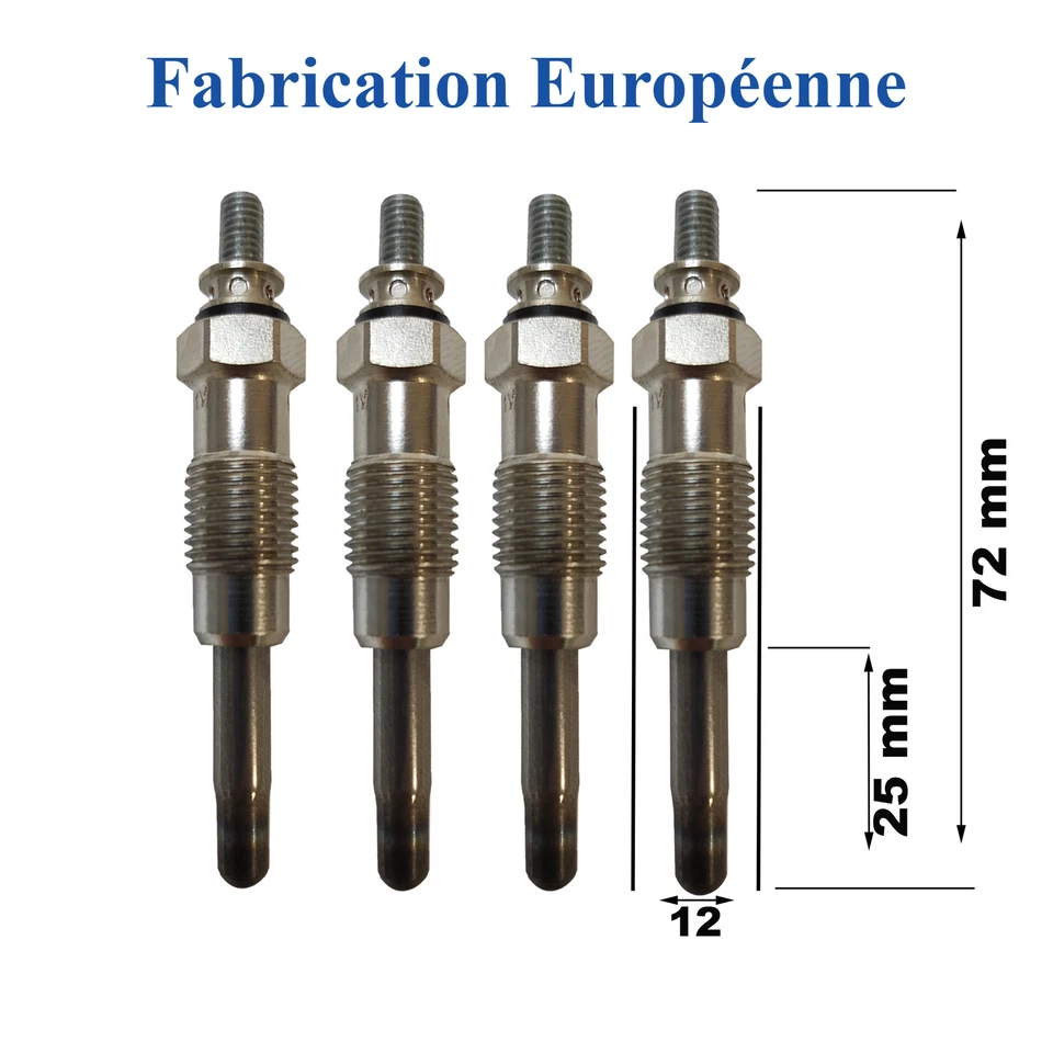Bougies de Préchauffage prévu pour Berlingo c15 c25 Évasion Jumper Xantia Xsara - Photo 2/4