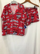Way to Celebrate Women's SIZE M 8-10 Americana Shorty Pajama Set, 2-Piece New
