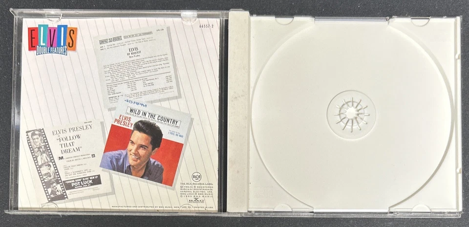 Elvis Presley Double Features Flaming Star Wild Country Follow That Dream CD Set Foto 3 de 4