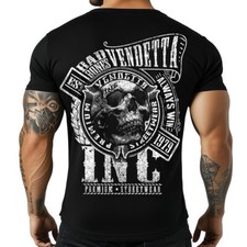 Vendetta Inc. Männer Shirt Rundhals kurzarm Bad Bones schwarz VD-1303 - Skull
