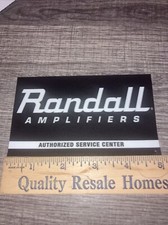 Randall Amplifiers Authorized Service Center Window Sticker Stickey front