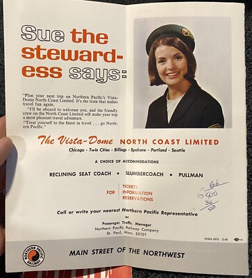 5 Northern Pacific Railroad Brochures Vista Dome