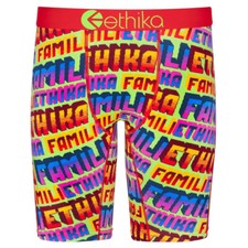 Ethika Underwear Men's Staple Fit Boxer Brief - RETRO FLOW