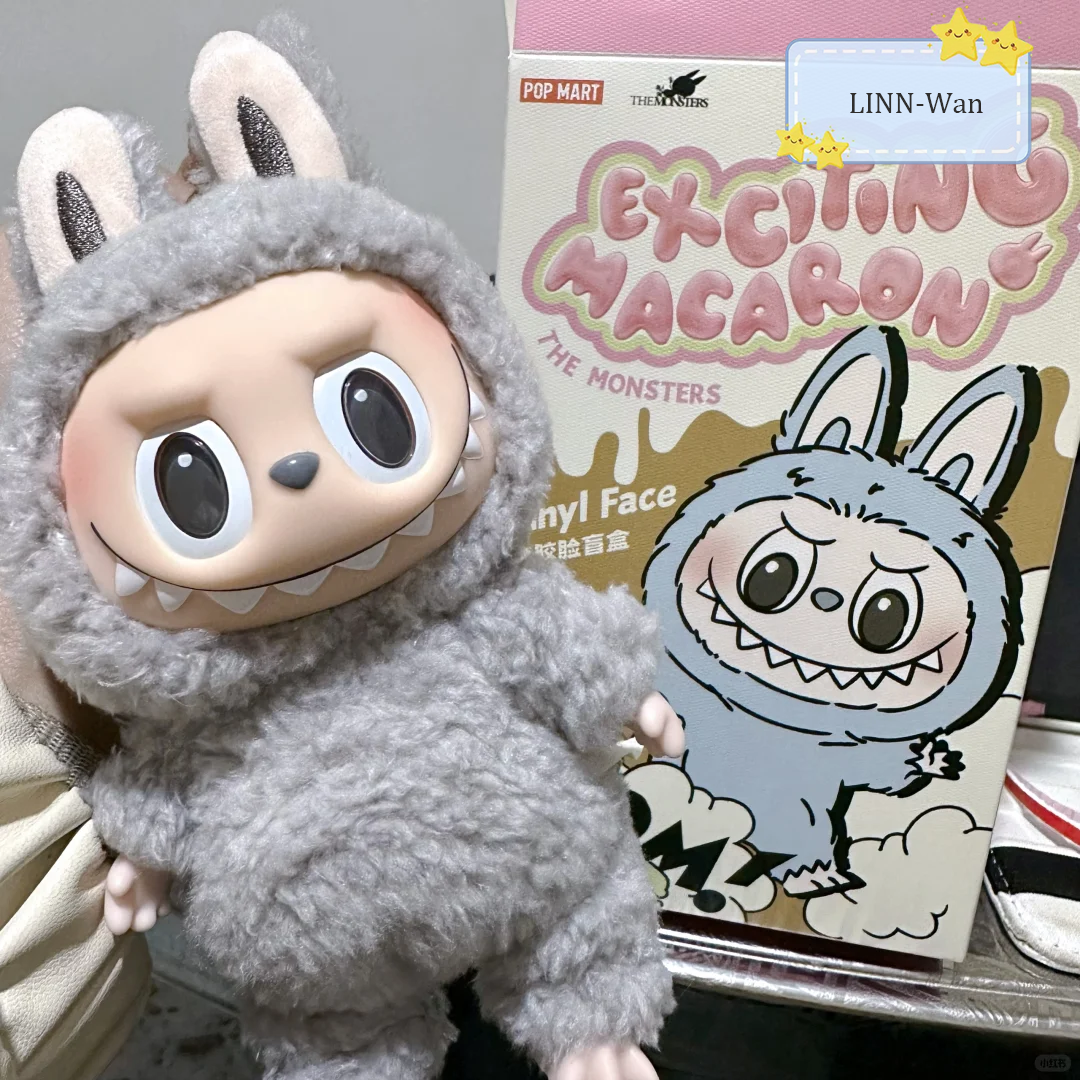 POP MART LABUBU-The Monsters-Macaron-Plush Dolls Figure POP MART LABUBU-The Monsters-Macaron-Plush Dolls Figure