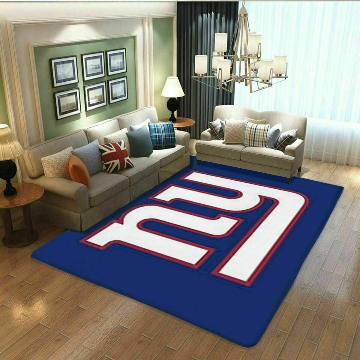 New York Giants Soft Area Rugs Carpets Living Room Anti-Skid Area Rugs Floor Mat Kupowanie bomb w kraju
