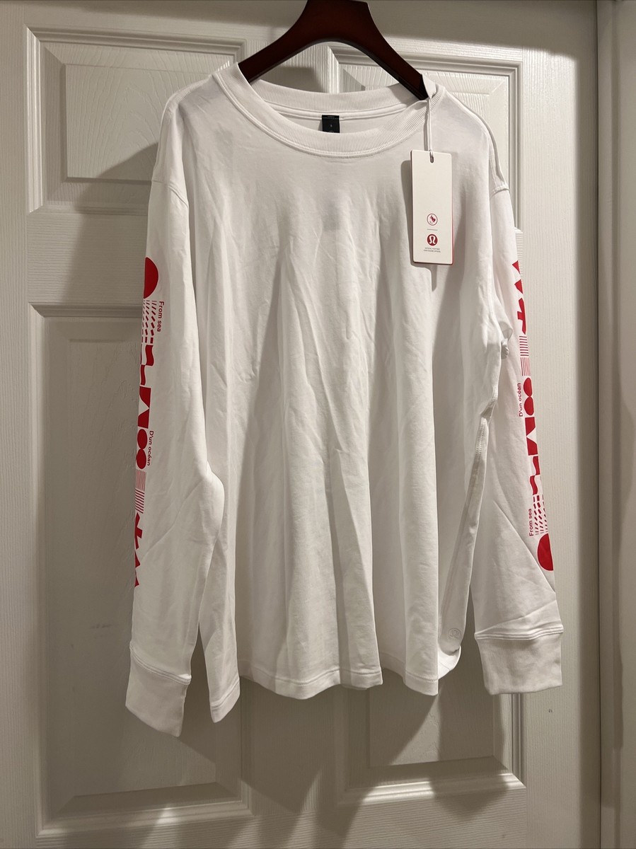 NWT Lululemon Team Canada All Yours Long Sleeve Shirt White Size