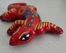 Mexican Talavera Lizard Gecko Wall Hanging Ha...