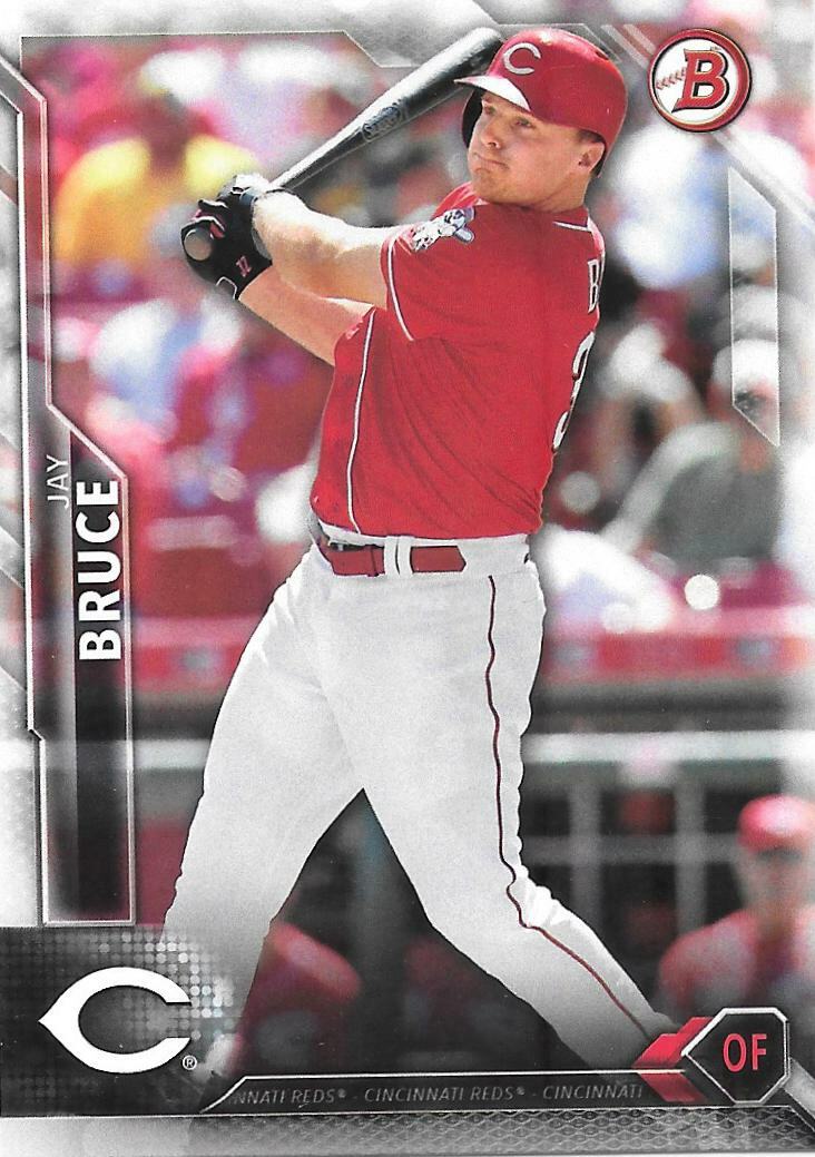 2016 Bowman Baseball  JAY BRUCE  Base Single - CINCINNATI REDS - #103