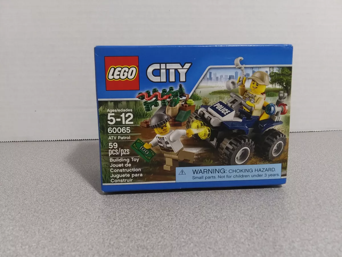 LEGO City 60065 ATV Patrol Town Police 4 wheeler Police Building Set NEW SEALED